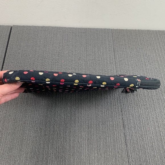 Vera Bradley Lighten up Laptop Tablet Sleeve Large Retired Havana Dots Quilted - Picture 7 of 17